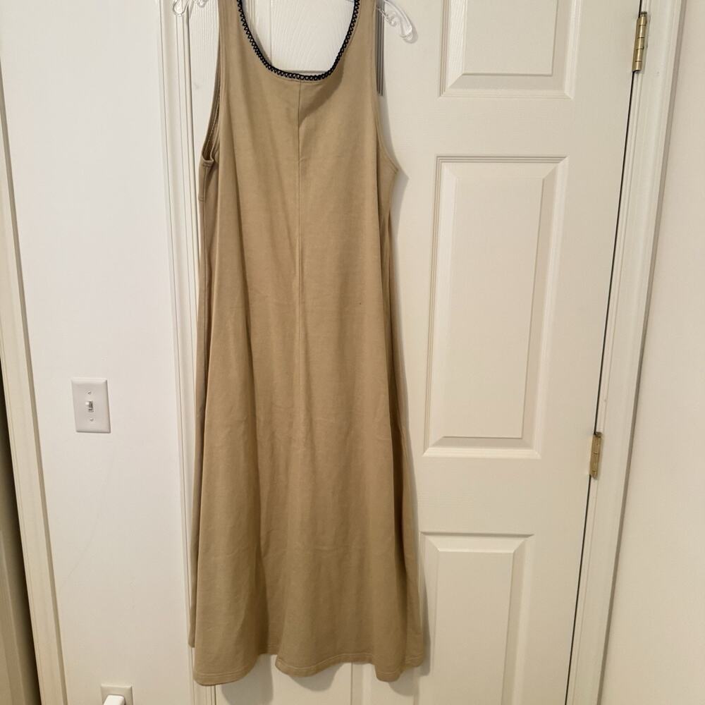 VTG 90’s Safari maxi dress Giraffe teacher resort wear Size M 2 piece knit - Picture 7 of 7